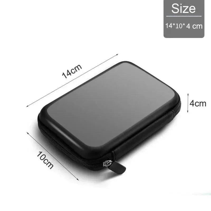 Portable USB Cable Organizer With Lanyard Waterproof Bag