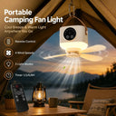 Portable USB Hanging Ceiling Fan Ideal for Dorm Rooms and Outdoor Adventures