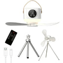 Portable USB Hanging Ceiling Fan Ideal for Dorm Rooms and Outdoor Adventures