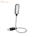 Portable USB Reading Light Mini Book Light Flexible Lamp