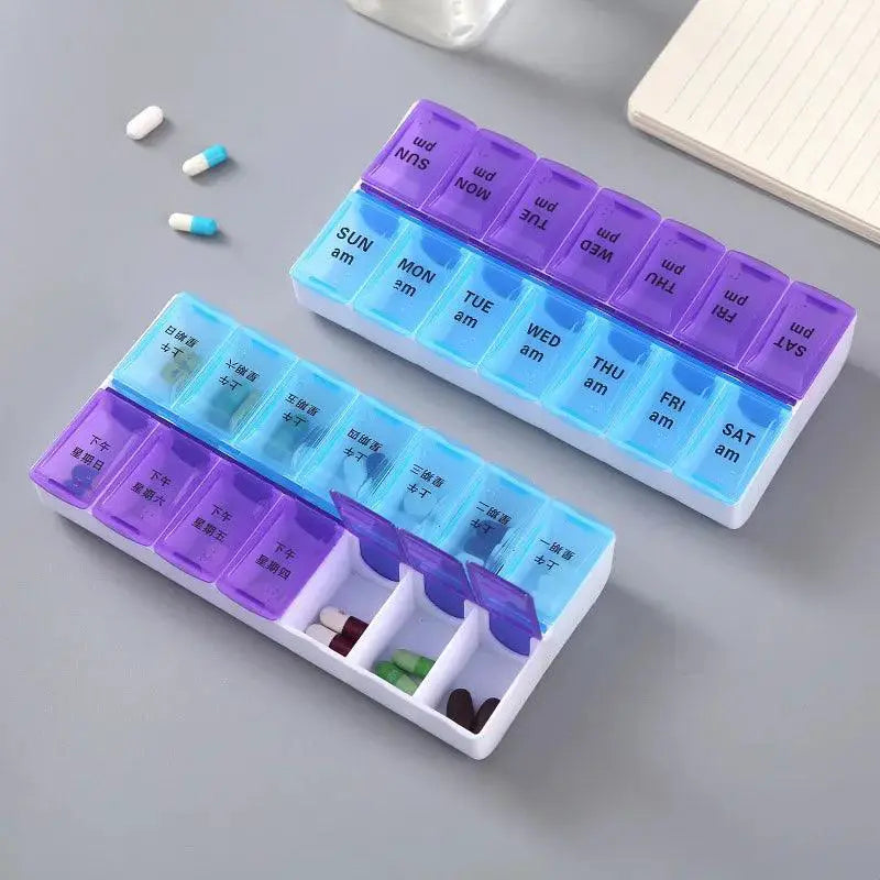 Portable Weekly Pill Organizer Case For Efficient Storage