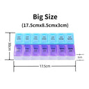 Portable Weekly Pill Organizer Case for Efficient Storage