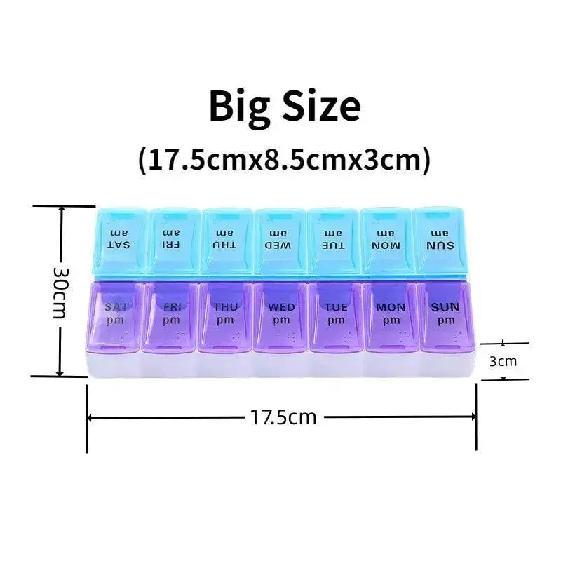 Portable Weekly Pill Organizer Case For Efficient Storage