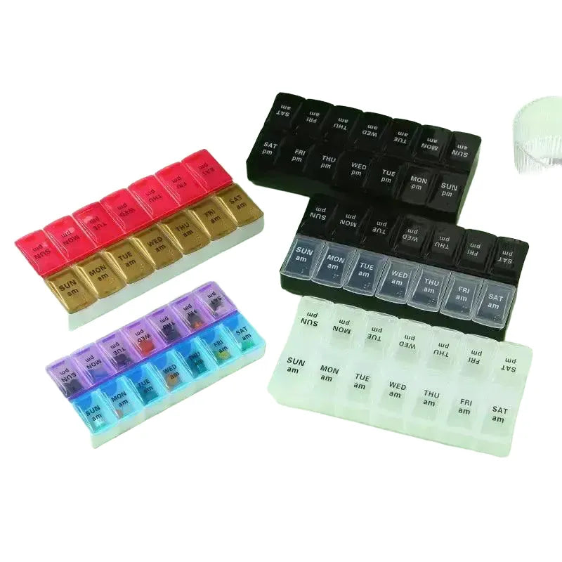 Portable Weekly Pill Organizer Case For Efficient Storage — product view 1
