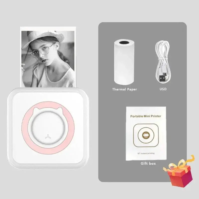 Portable Wireless Mini Printer For Labels Memos And Photos