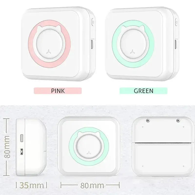 Portable Wireless Mini Printer For Labels Memos And Photos