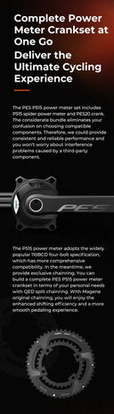 Power Meter Crankset for Road Cyclists