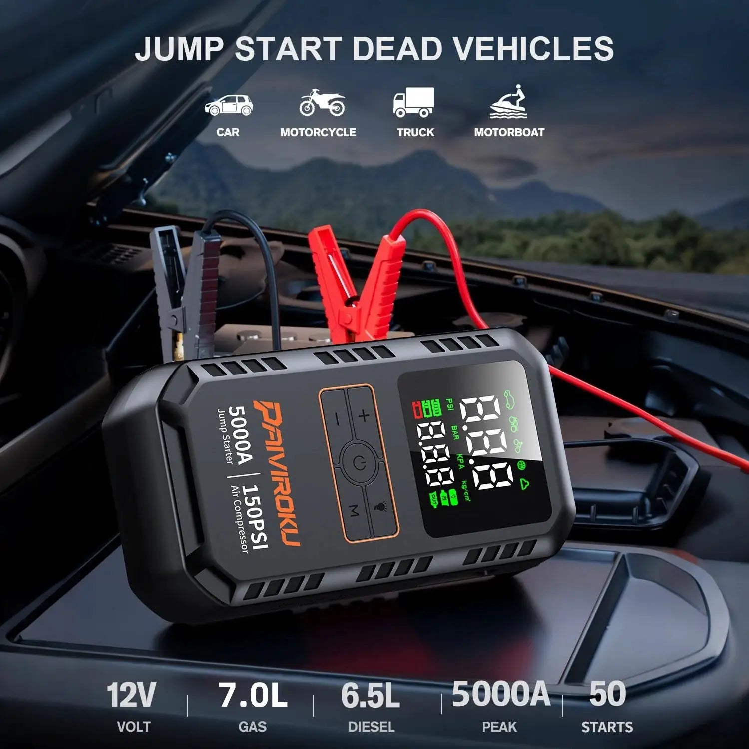 Power OnTheGo Jump Starter for Cars