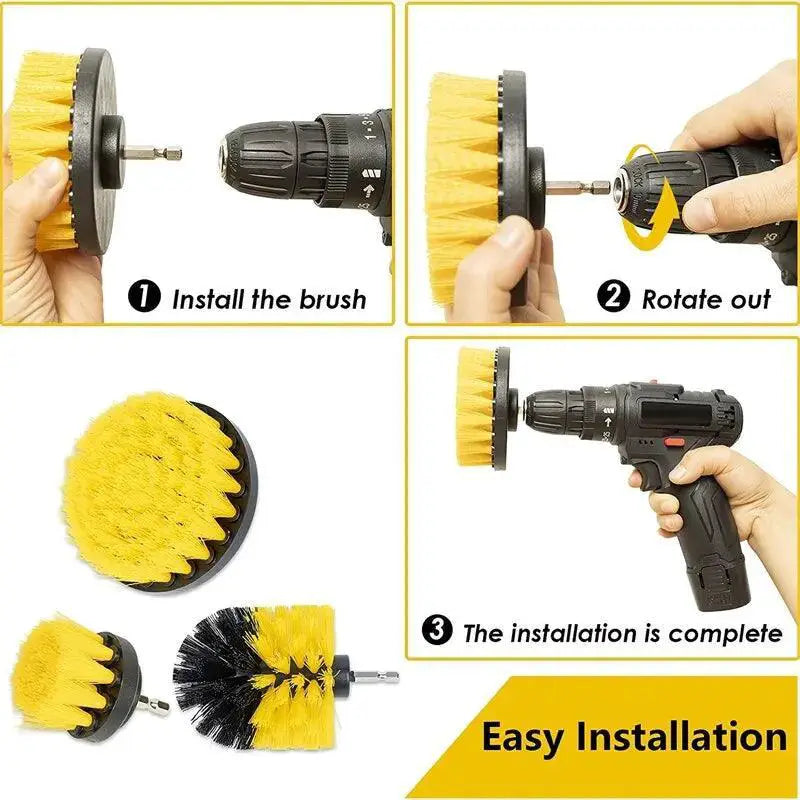 Power Scrubber Drill Brush Set Ultimate Cleaning Kit Pro
