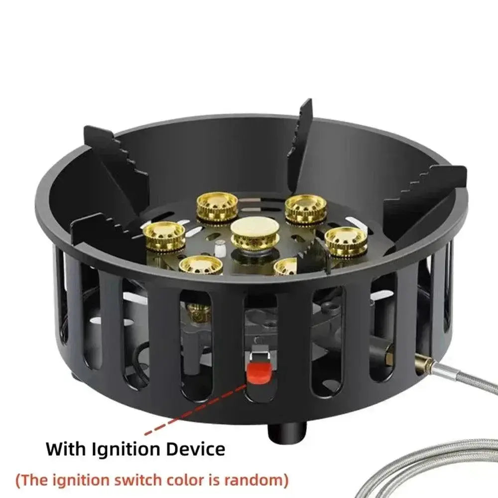 Powerful 19800W Portable Camping Stove With 7 Fire Holes