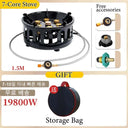 Powerful 19800W Portable Camping Stove with 7 Fire Holes