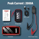 Powerful 2000A Jump Starter for Cars