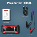 Powerful 2000A Jump Starter for Cars