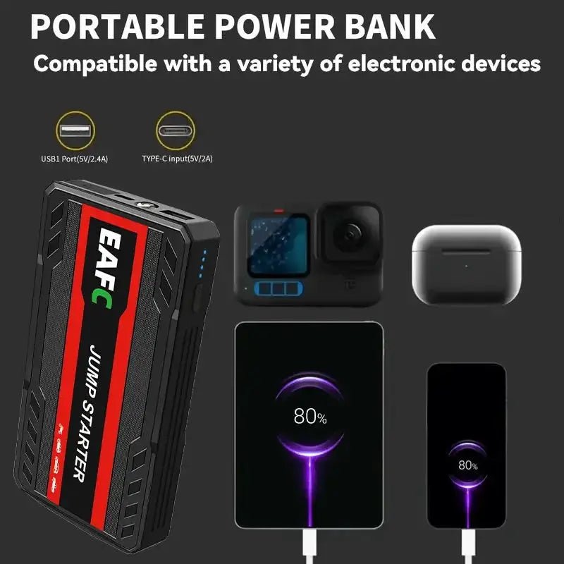 Powerful 2000A Jump Starter for Cars
