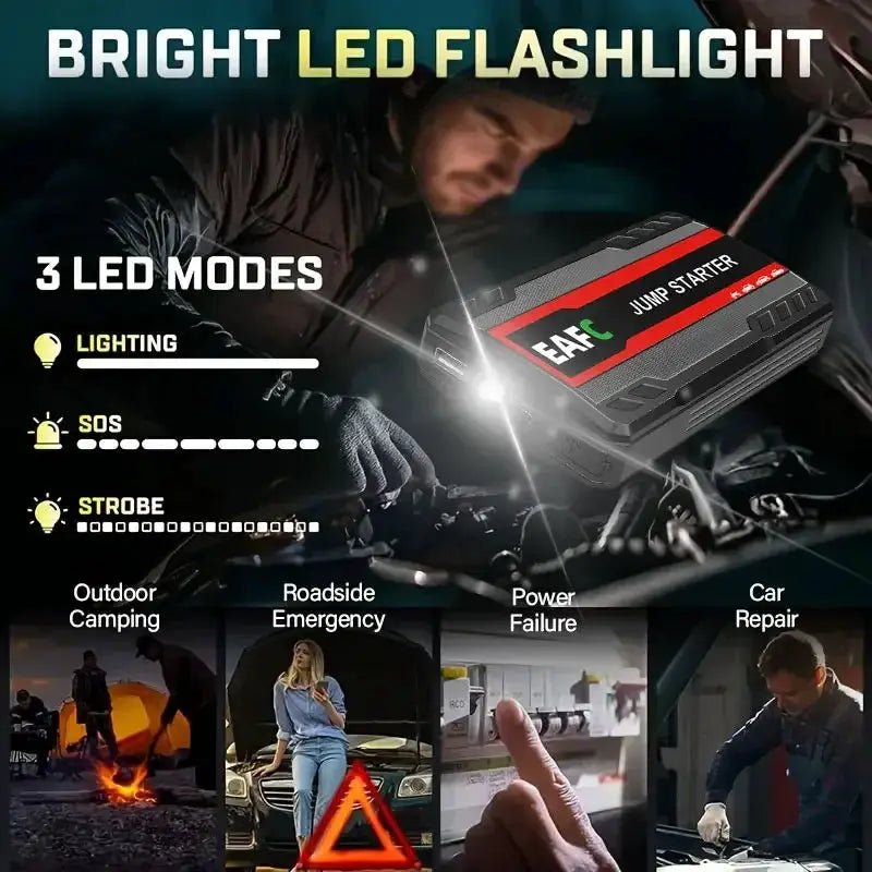 Powerful 2000A Jump Starter for Cars