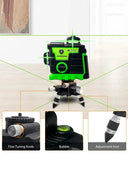 Pracmanu Green Beam 3D Laser Level For Precision Alignment