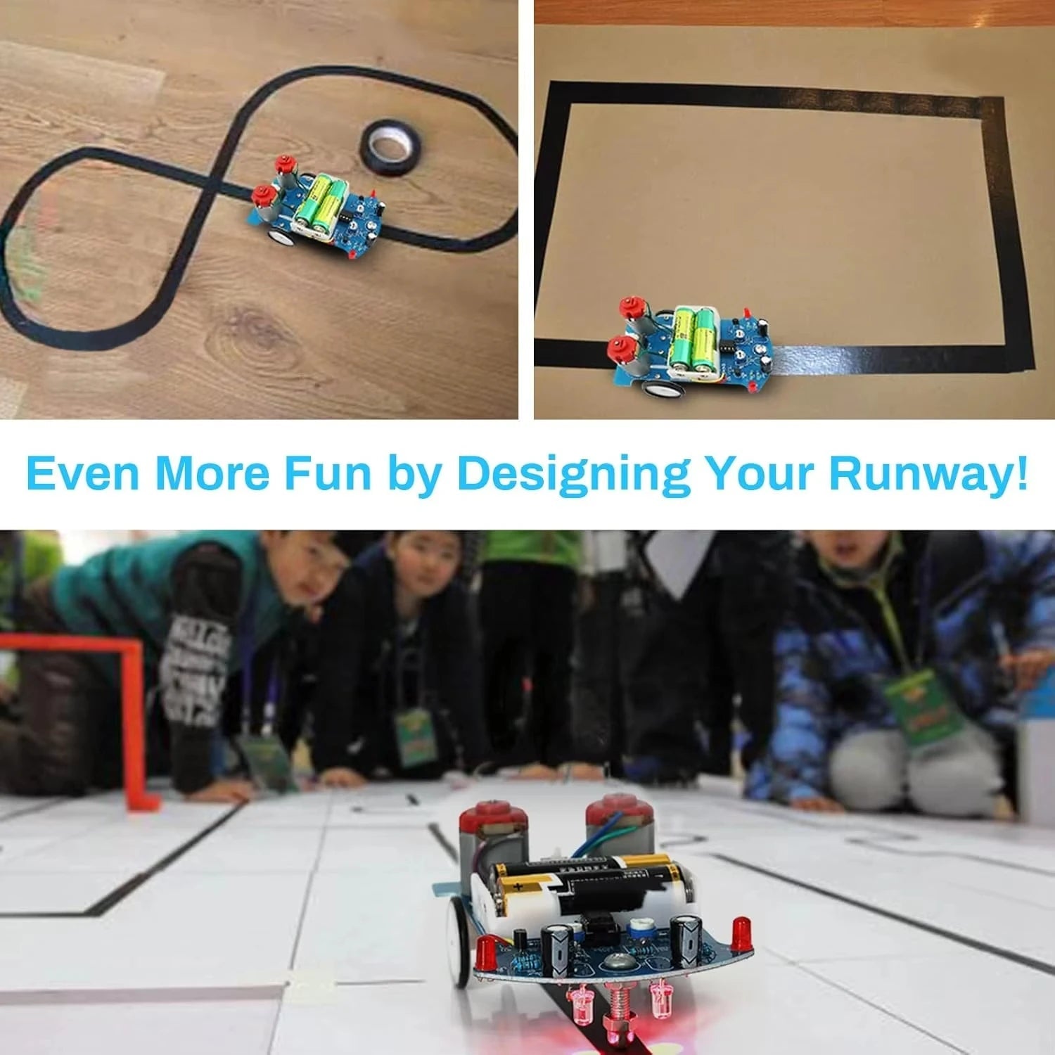 Practice Soldering Learning Electronics Kit - Smart Car Line Following Robot DIY