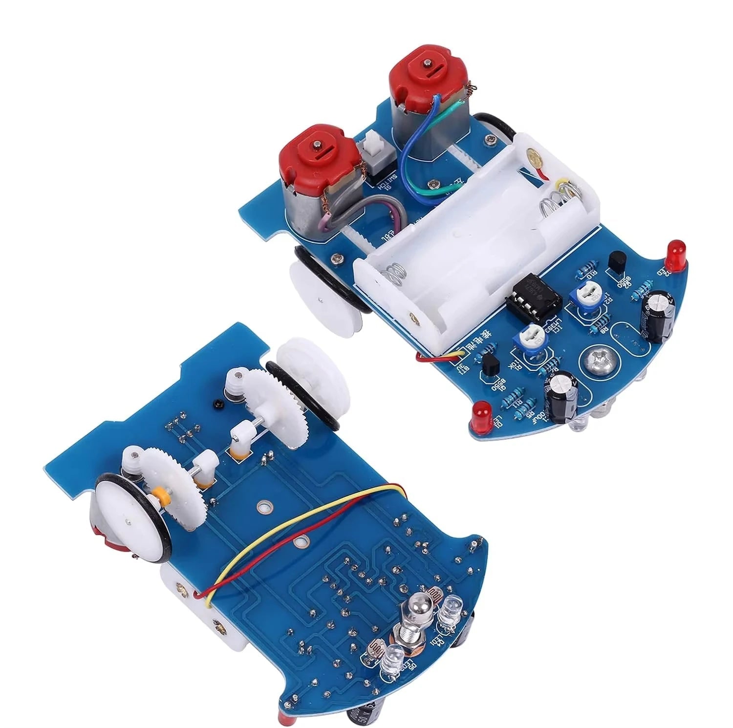 Practice Soldering Learning Electronics Kit - Smart Car Line Following Robot DIY