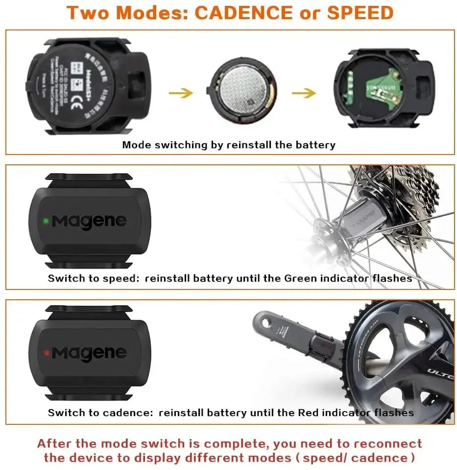 Precise Cadence Sensor for Cyclists