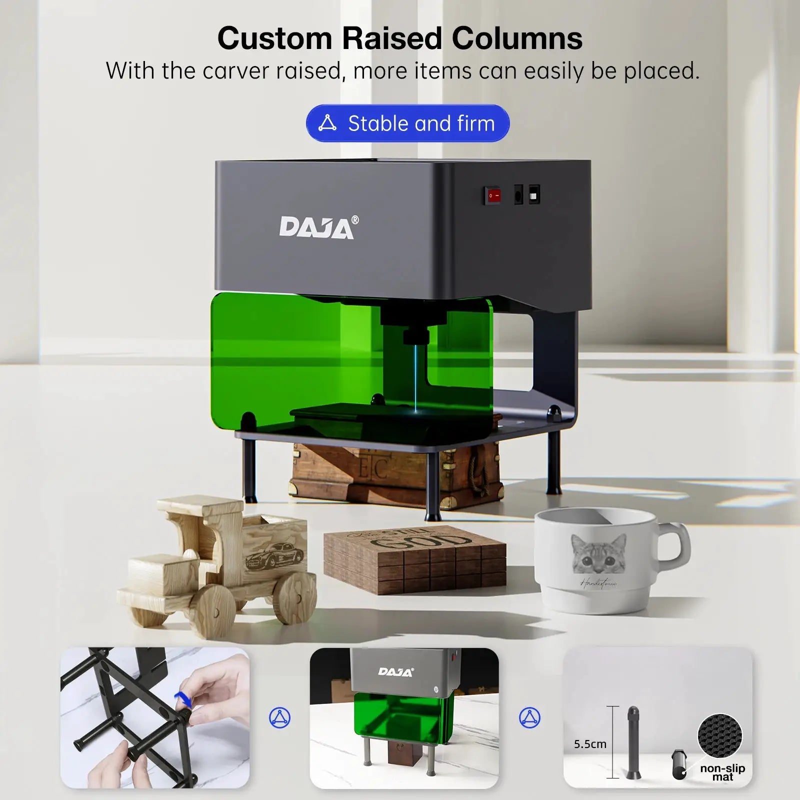 Precise Laser Engraver for DIY Makers