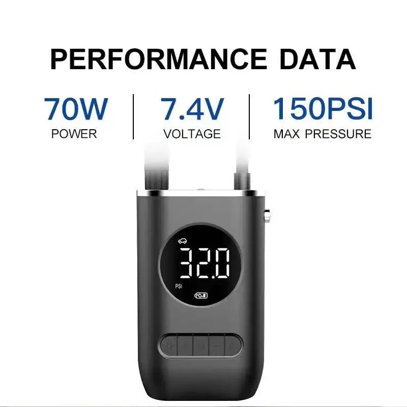 Precise Tire Pump for Drivers On Road