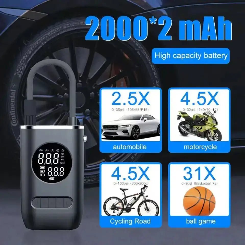 Precise Tire Pump for Drivers On Road