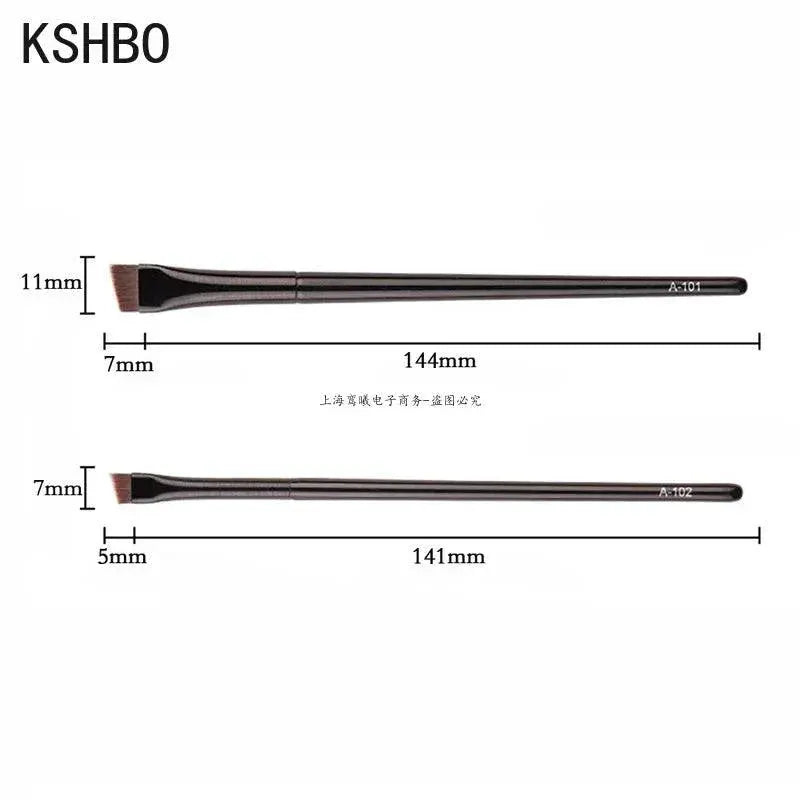 Precision Angled Brow And Liner Brush Set For Makeup