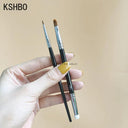 Precision Angled Brow & Liner Brush Set for Makeup Perfection
