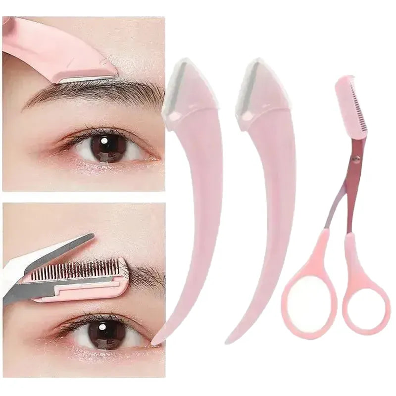 Effortless Brows Kit for Daily Precision — white scissors