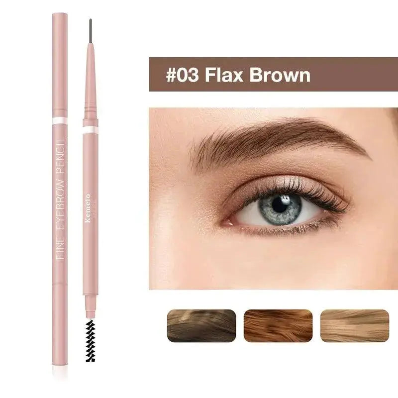 Long Lasting Brow Pencil for Bold Brows — 03 Flax Brown(2Pcs)