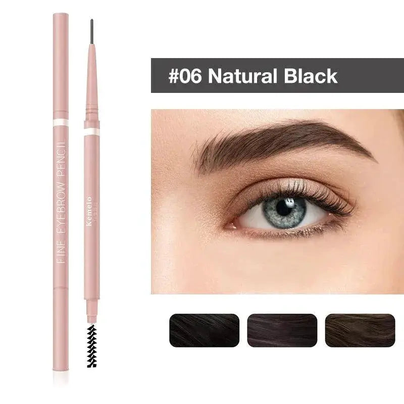 Long Lasting Brow Pencil for Bold Brows — 06 Classic Black 2Pc