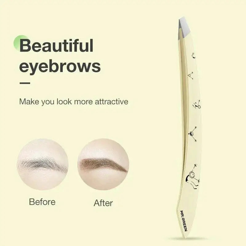 Precision Curve Eyebrow Tweezers for Perfect Hair Removal