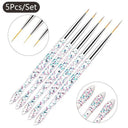 Fine Line Nail Art Brushes For Manicures
