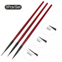 Fine Line Nail Art Brushes For Manicures