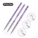 Fine Line Nail Art Brushes For Manicures