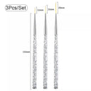 Fine Line Nail Art Brushes For Manicures