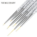 Fine Line Nail Art Brushes For Manicures