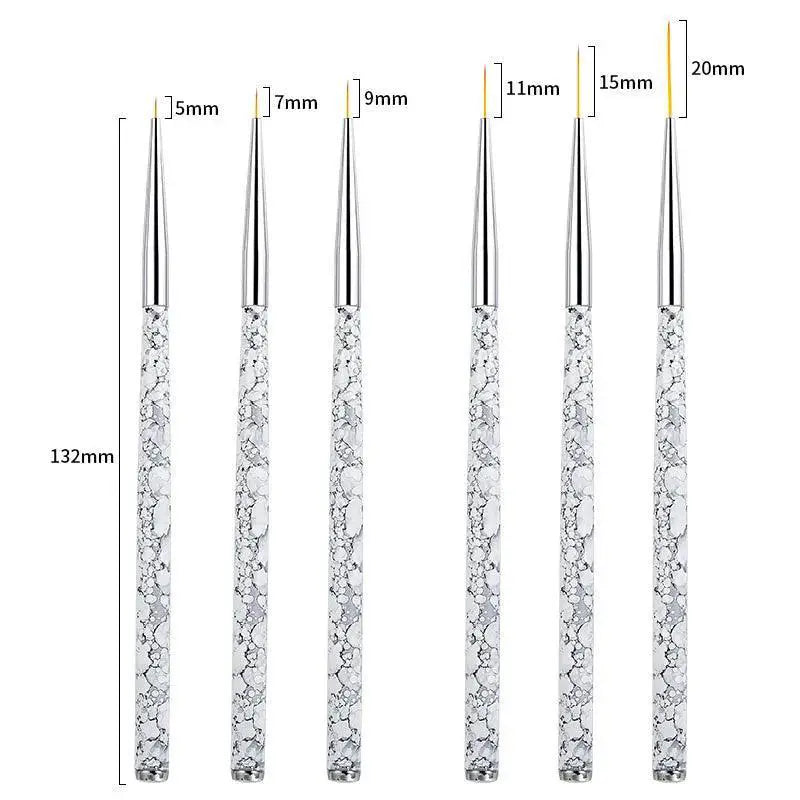 Precision Nail Art Brushes For Professional Manicure Designs