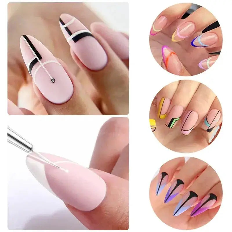 Precision Nail Art Brushes For Professional Manicure Designs