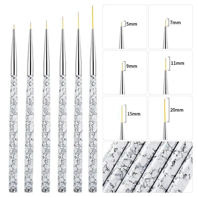 Precision Nail Art Brushes For Professional Manicure Designs