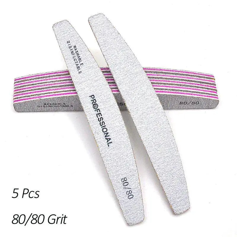 Precision Nail Files Kit Professional Dual Grit Tools Set