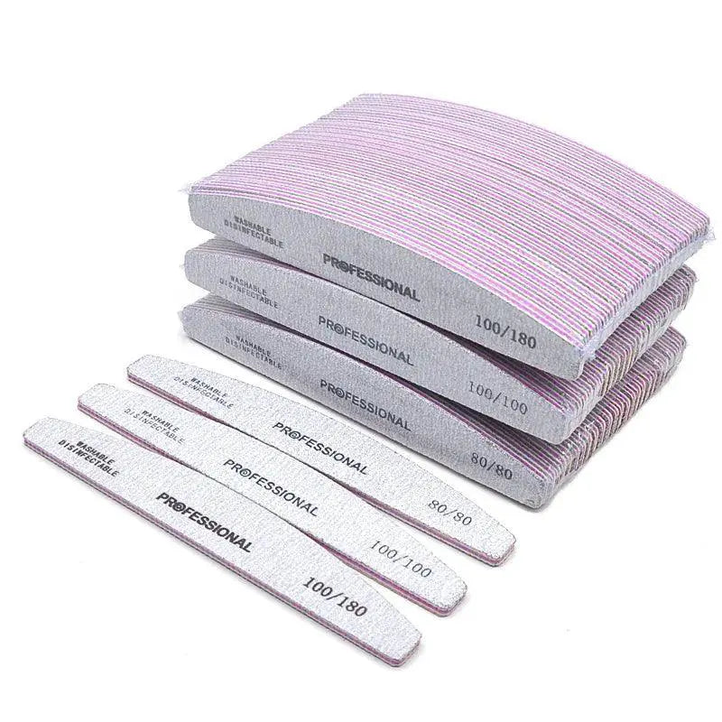 Precision Nail Files Kit Professional Dual Grit Tools Set