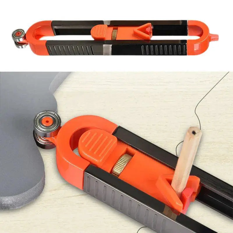 Precision Woodworking Scribing Contour Ruler with Lock