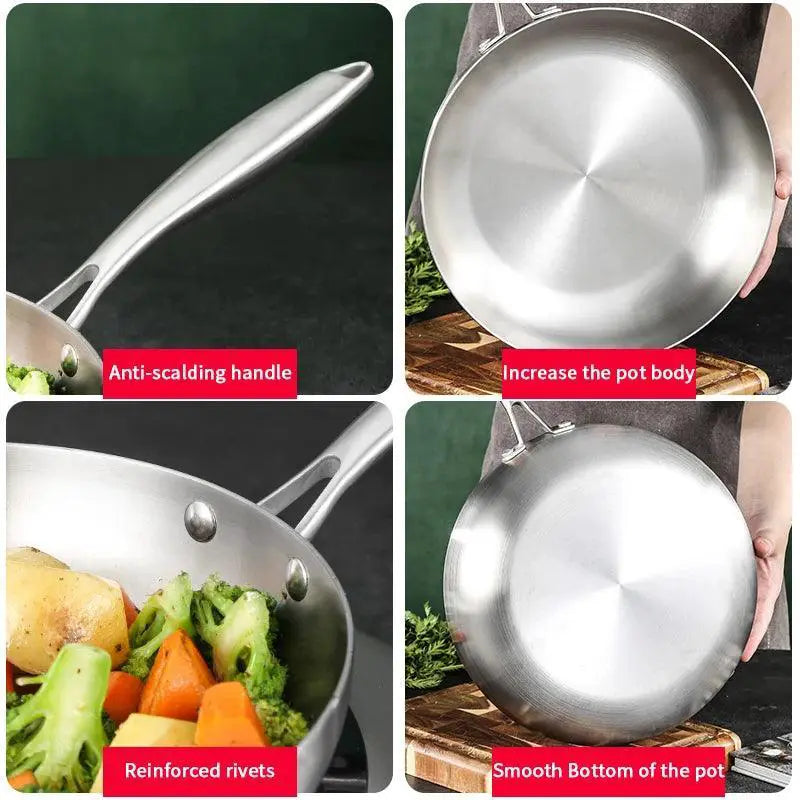 Premium 304 Stainless Steel Nonstick Frying Pan 11 Inch