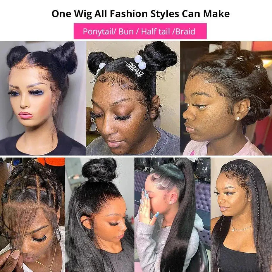 Premium 360 Lace Frontal Wig Brazilian Bone Straight