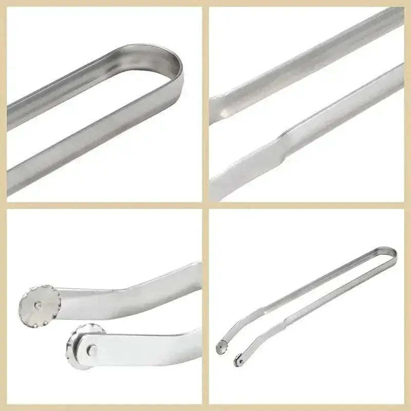 Stainless Steel BBQ Sausage Tongs For Perfect Grilling