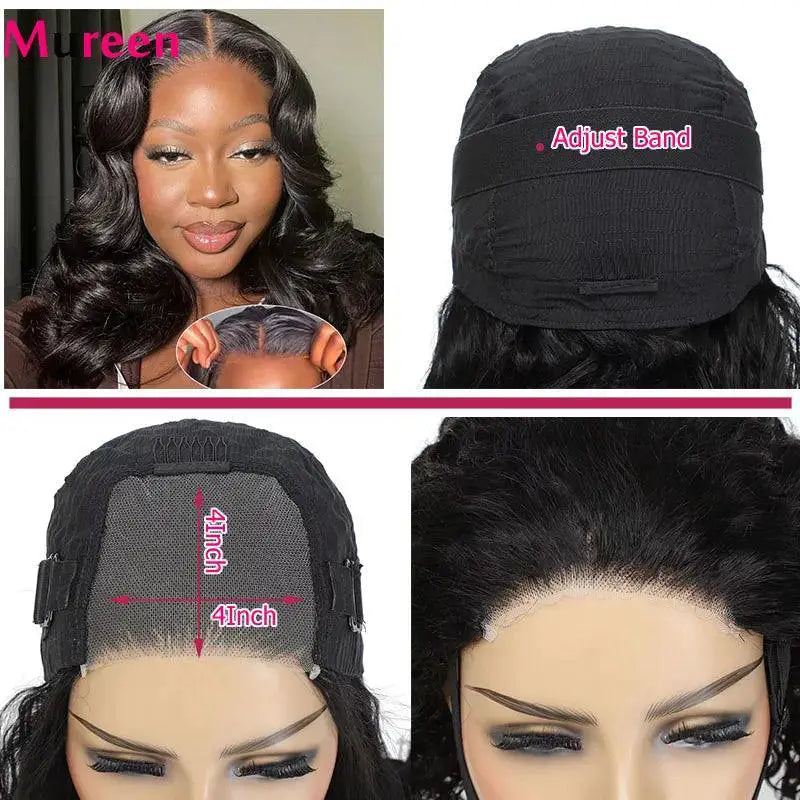 Premium Body Wave Bob Wig With Lace Closure Natural Look