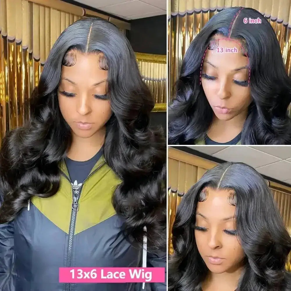 Premium Brazilian Body Wave Lace Front Wig Remy Hair Deluxe
