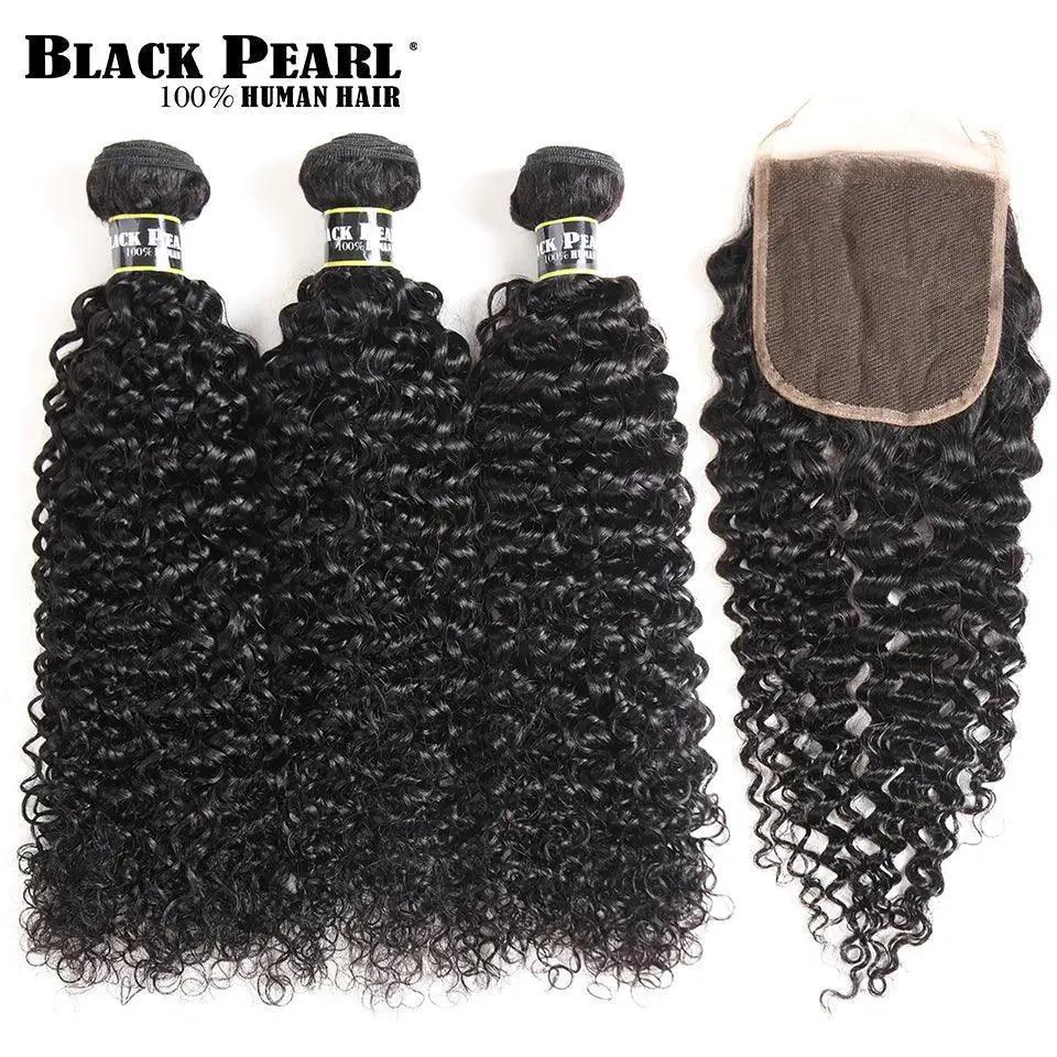 Premium Brazilian Deep Wave Hair Bundle With HD Lace Closure