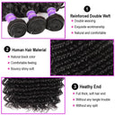 Premium Brazilian Deep Wave Hair Bundles with Lace Frontal